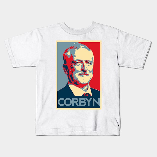 Corbyn 'Hope' Poster Kids T-Shirt by KulakPosting